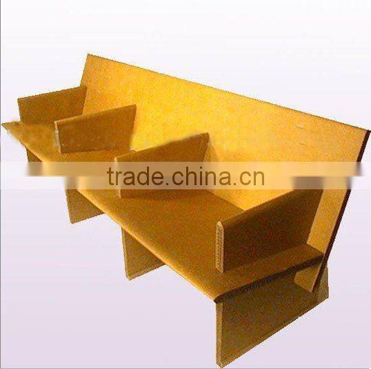 corrugated funiture, cardboard chair