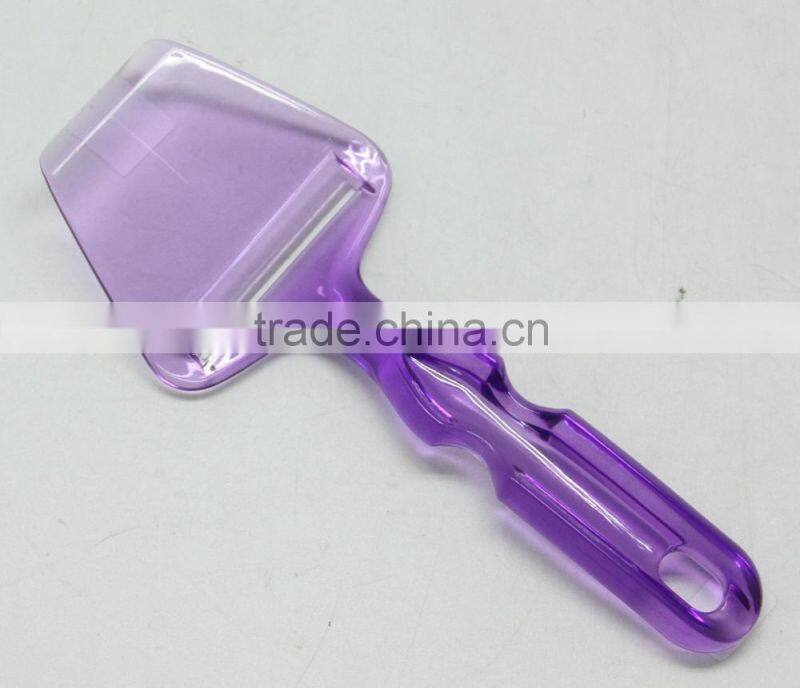 NEW DESIGNED PLASTIC & STAINLESS STEEL CHEESE SERVER, TRANSPARENT