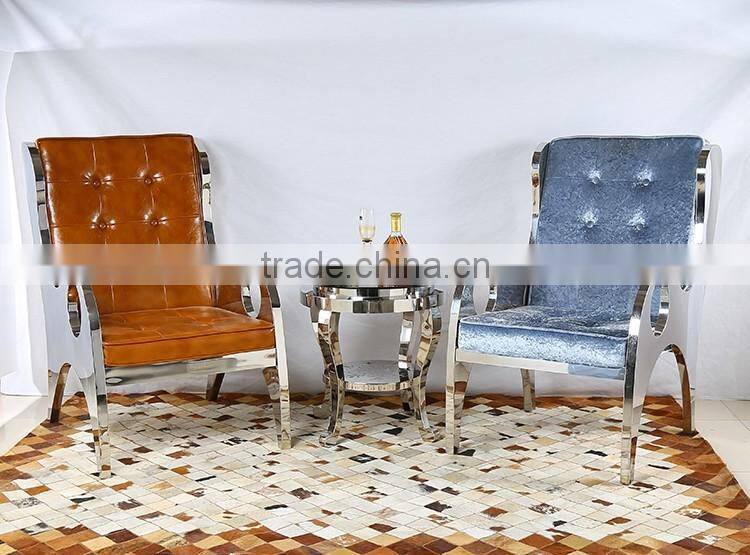 Stainless steel handrails hotel chair