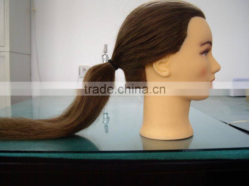 practice fiberglass mannequin head with remy human hair
