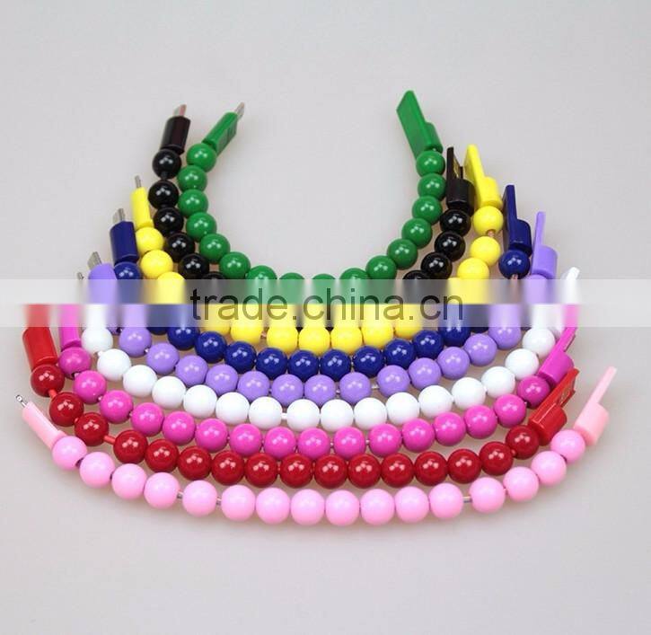 The new bracelet cable line Creative portable charging line wrist USB cable smartphones