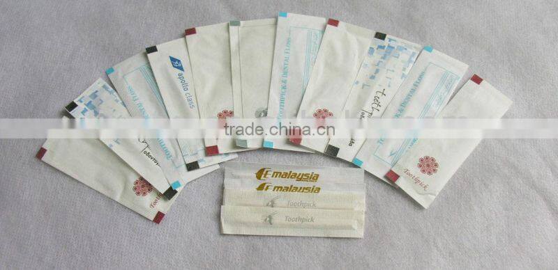 individual dental floss and toothpick