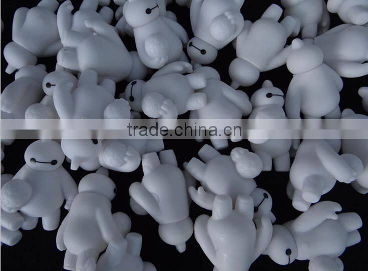 Glow in the dark Baymax characeter mascot football baymax keychain PVC