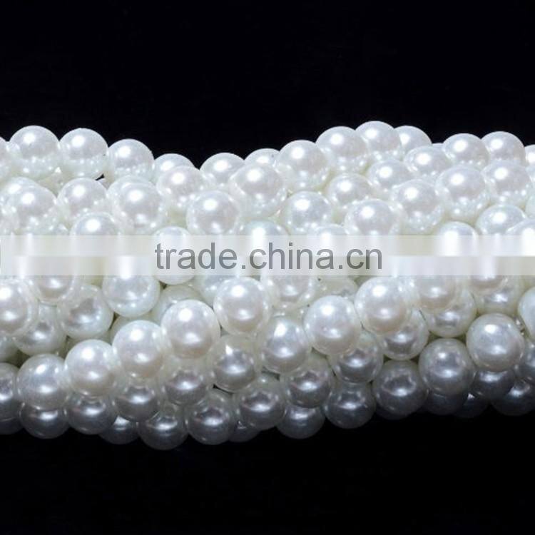 ABS pearls with hole plastic fake pearl beads
