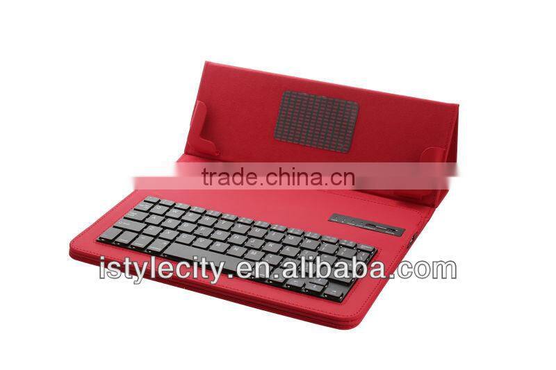 Black For ipad / sumsungPu leather bluetooth keyboard