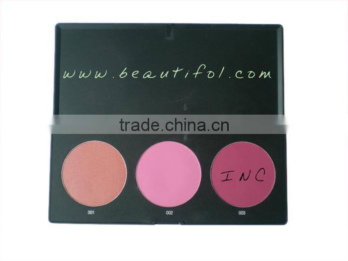 Factory price! single color natural blush, wholesale, long lasting, , Cosmetics for cheek, many colors to choose, OEM factory