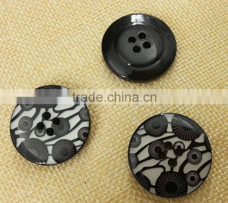 44L Laser cutting resin coats button ---- ZA020
