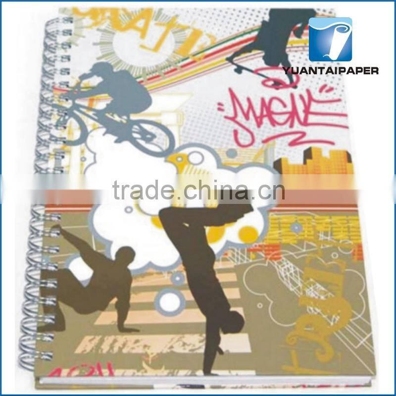 Hardcover spiral bound paper note book