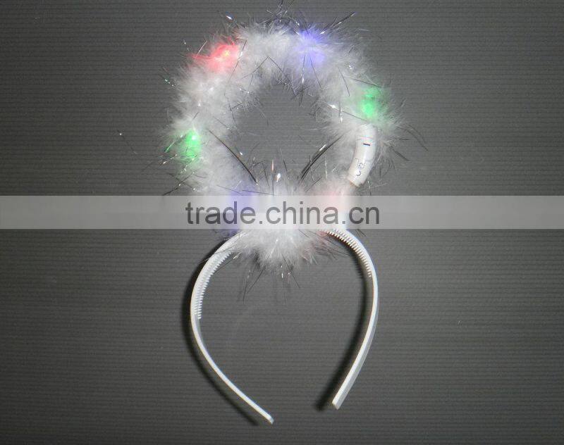 cut girls dressing up for party & holiday popular Flashing Blinking Glow angel Headband