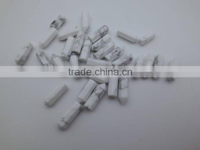 Wholesale Natural Tiger Eye Gems Stones Hexagonal Crystal Amazonite Point Healing Necklaces Earrings Pendant Beads Jewelry