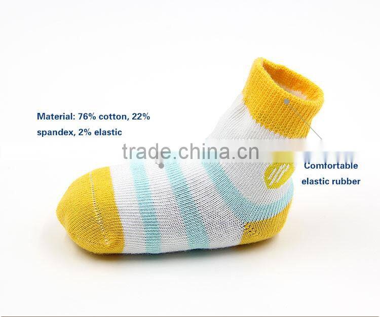 comfortable cute pure cotton stripe socks for baby and children