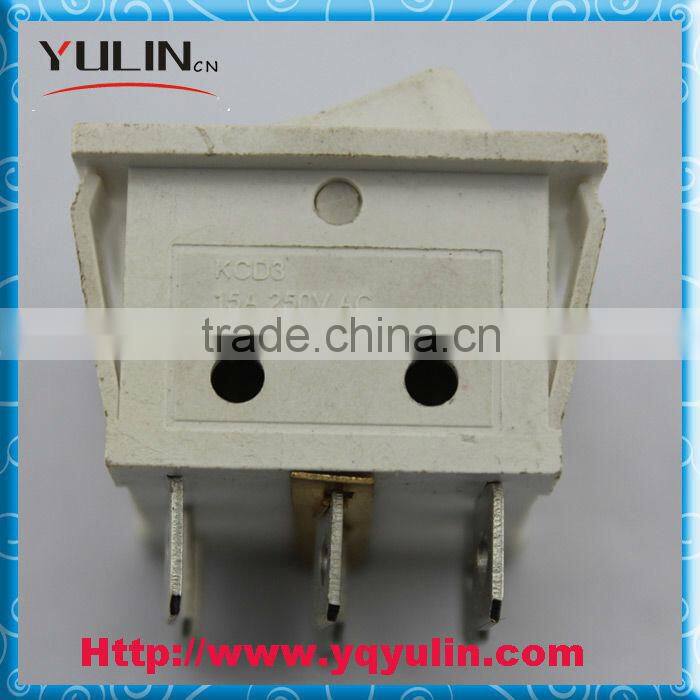 Hot sale PA66 ON OFF 9Pin KCD3 15A 125Vac Waterproof Rocker Switch