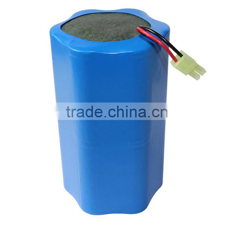 7.4V/6000mAh 18650 li ion rechargeable battery for head lamp, front light, LED lighting