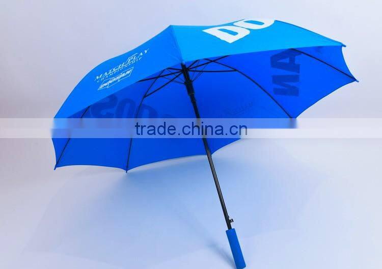 auto open advertising 190t straight umbrella EVA hadle umbrella