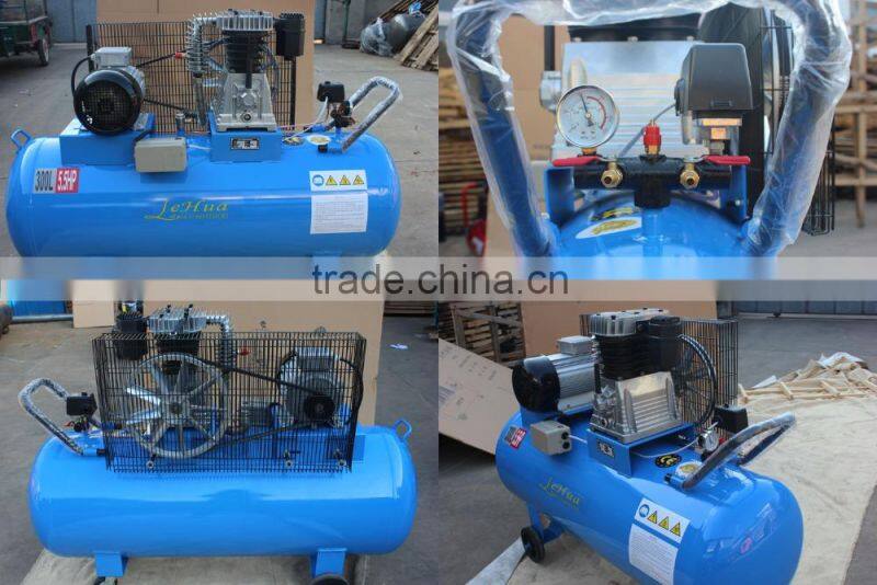 300L 5.5HP 950RPM 8Bar 80mm*2 Cylinder italy air compressor