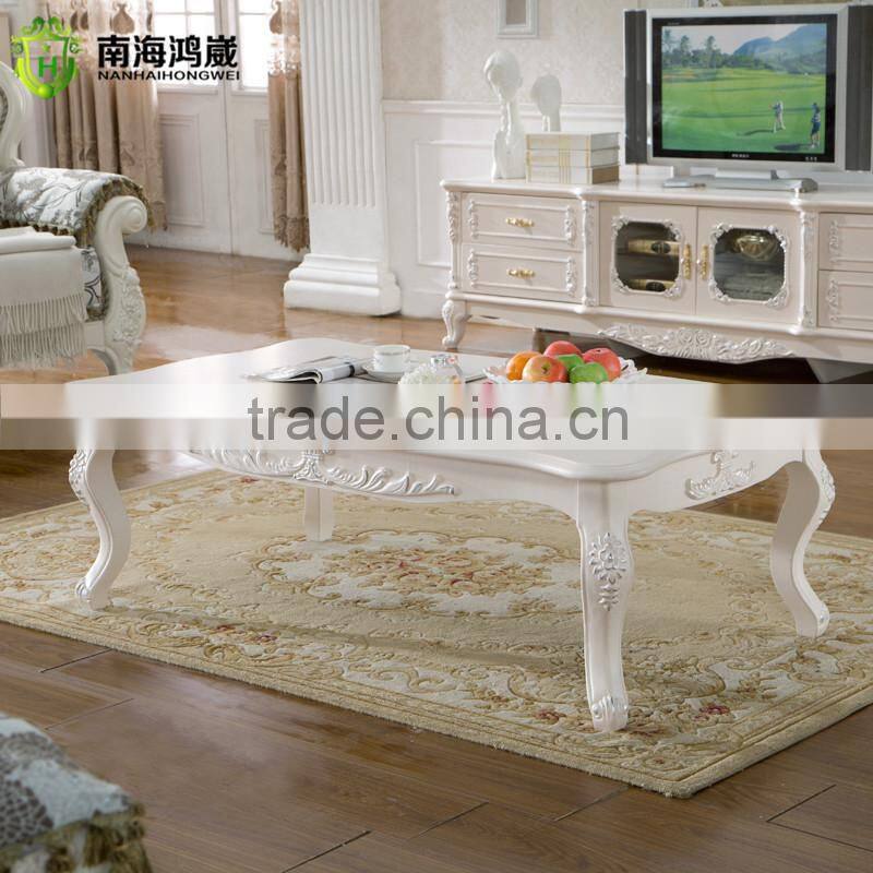 Luxury Antique European French Baroque Style Ivory White Hand Carved Wooden MDF Vanity Dressing Table Set