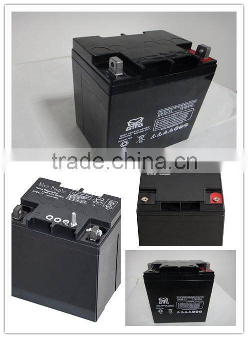 import from china lead acid 12V24Ah maintenance free battery for motorcyle solar ups