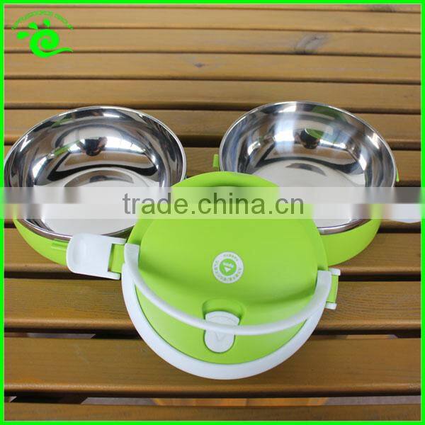 Tableware Set Stainless Steel 2 Layer Thermal Insulation Lunch Box with Seal Lock