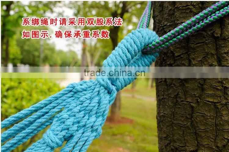 Outdoor camping leisure canvas hammock