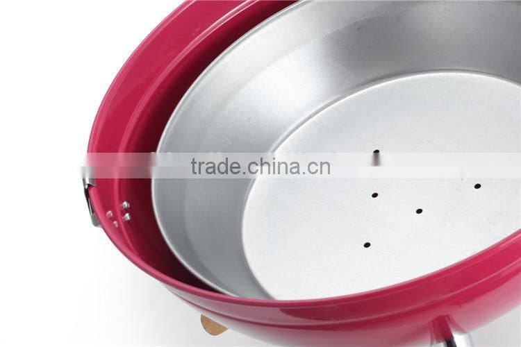 Outdoor camping charcoal egg shaped bbq grill