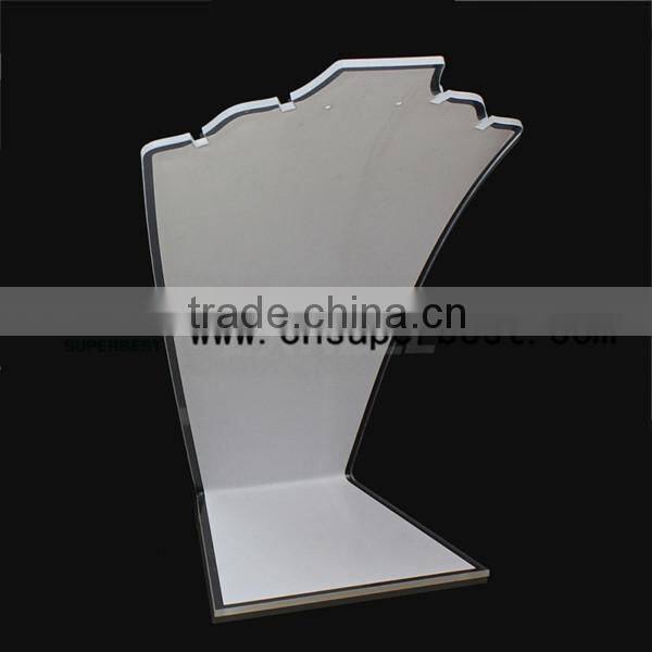 L shape acrylic necklace display