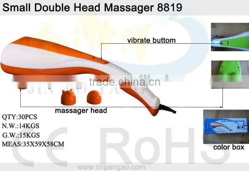Portable mini double vibration hammer body to body massage live video