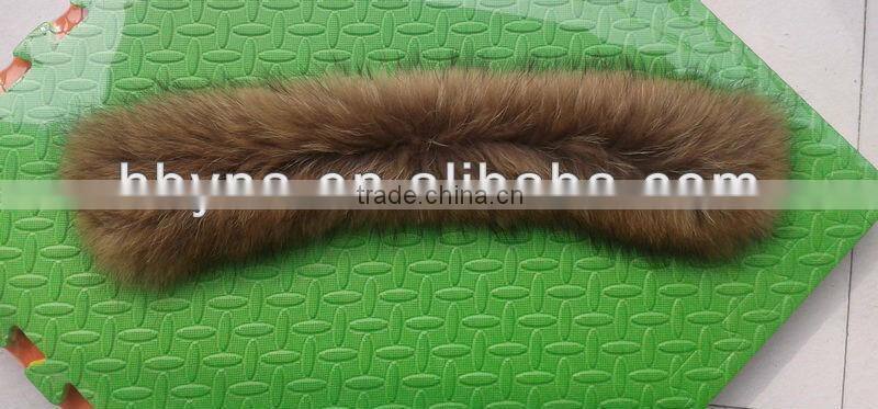raccoon fur collar, fur trim