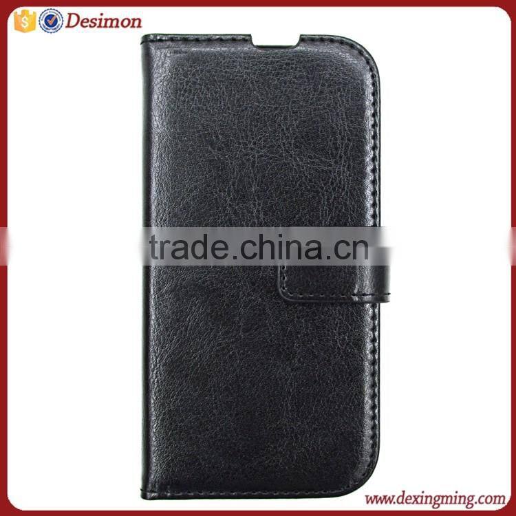 Customize magnetic wallet leather flip cover case for HTC Desire 500