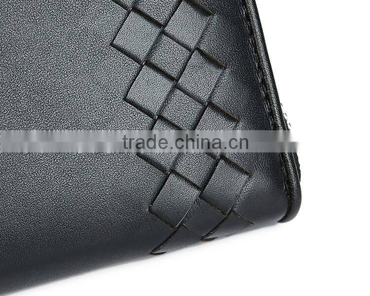 Black custom money clip wallet men