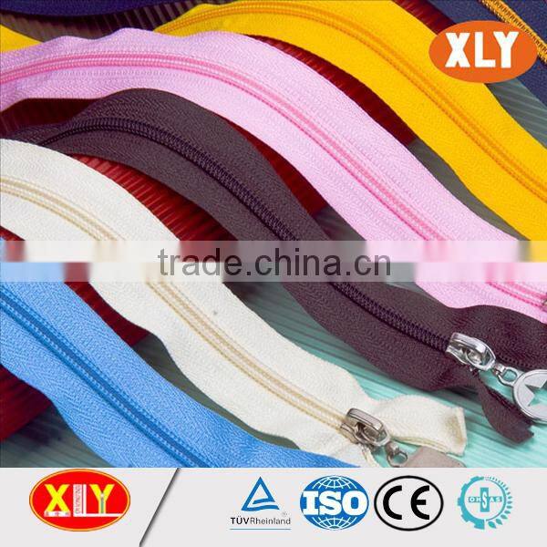 sport wear garment accessory 5# separating reverse nylon zipper