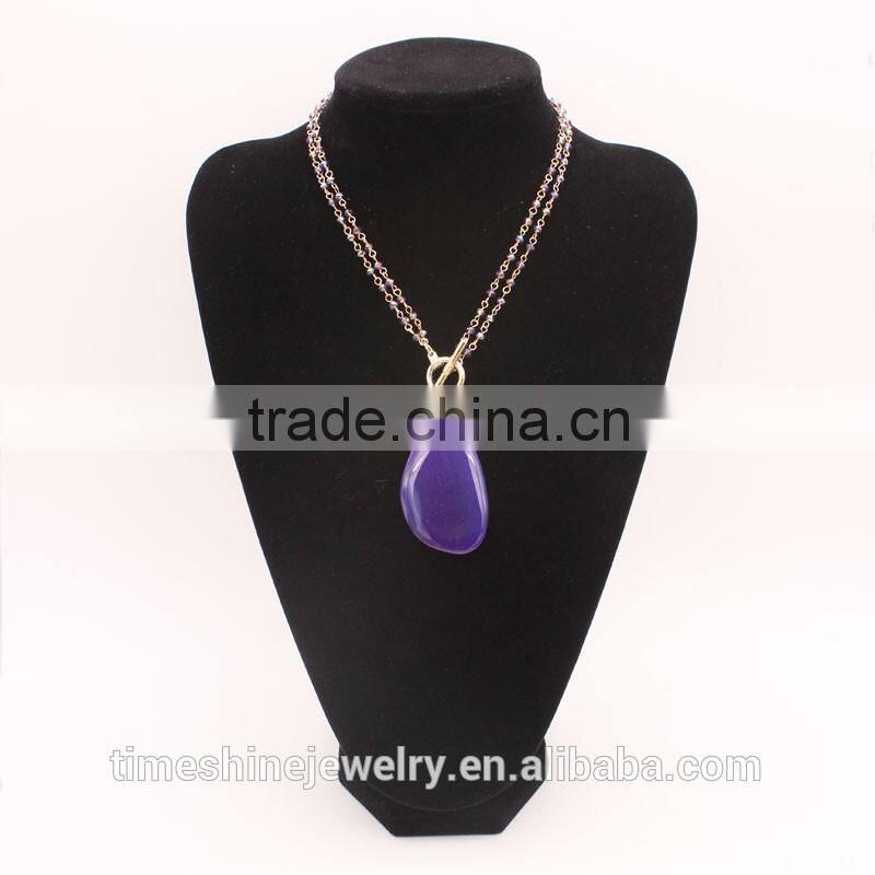 Hot Sale Big Stone Necklace Jewelry Fashion