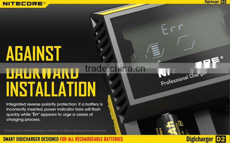 in stock Original Nitecore chargers D4/D2/I4/I2 18650 battery charger 12v 220v inverter with battery charger