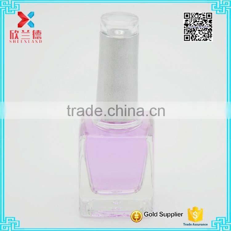 2016 new 15ml square empty glass nail polish bottle