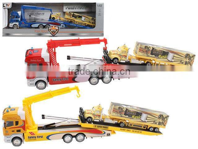 Alloy 1:42 scale model garbage truck toy for sale