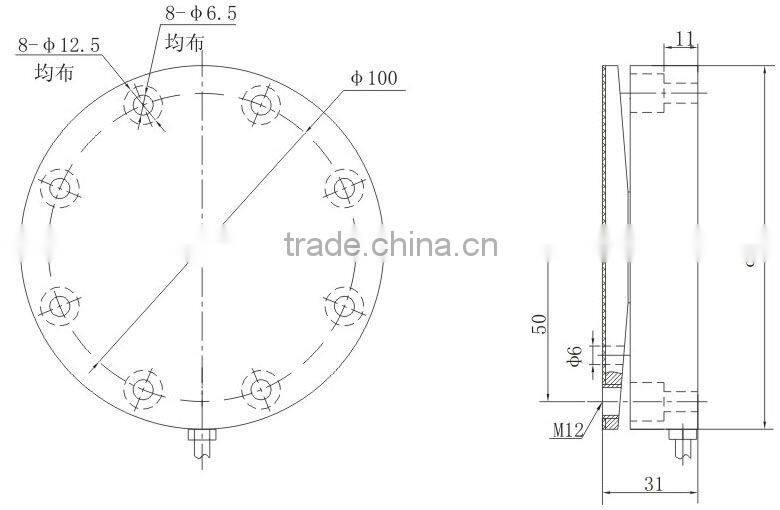 Wheel Shaped Load Cell weighing scales(YBF)(5t) button load cell