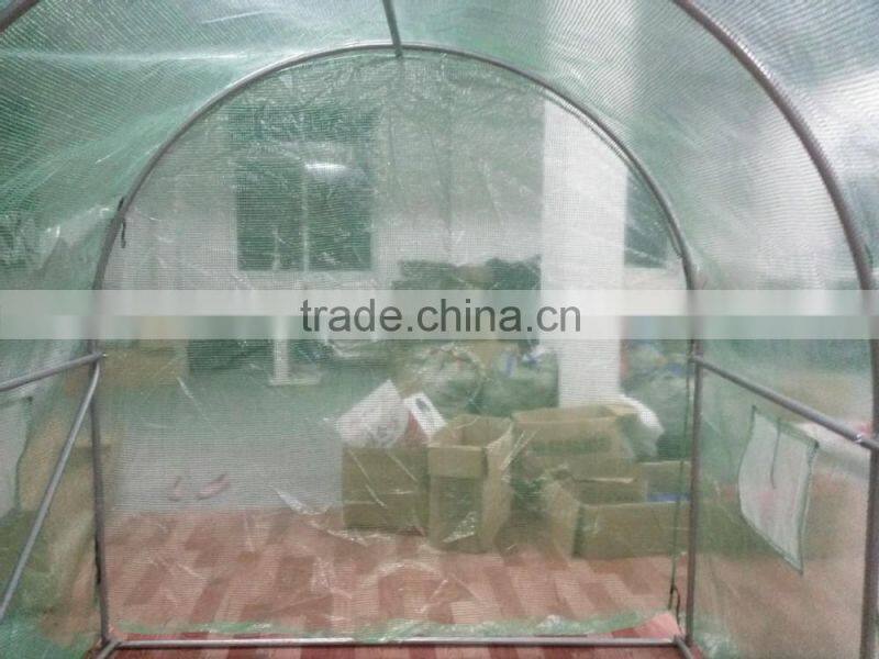 2X3m steel structure green grid PE cover Green house