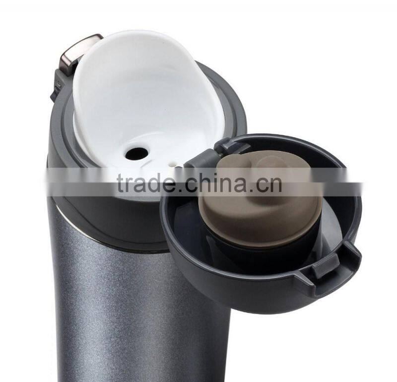 new style double wall stainless steel vacuum thermos flask ,lock cup