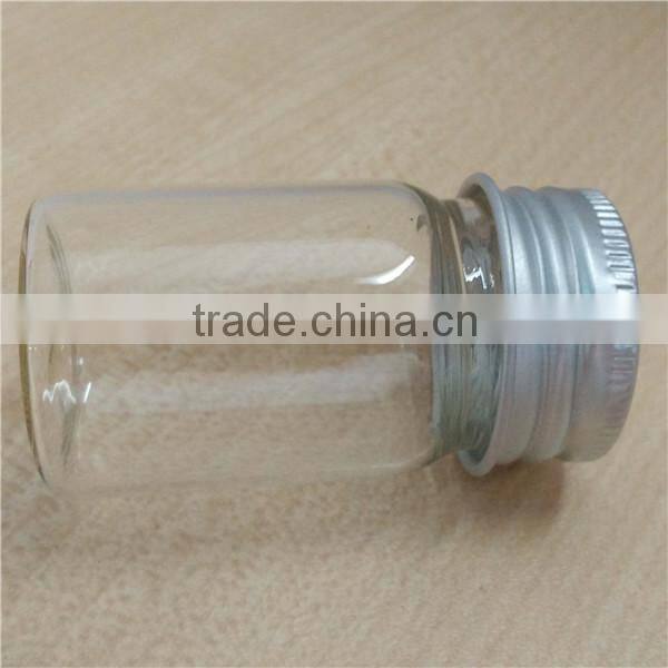 35*50mm transparent capsule bottle, small glass bottle