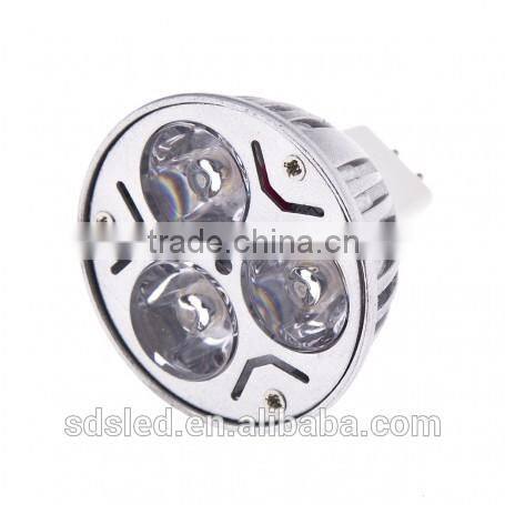LED spotlightLED 3W cool white led spot light high power MR16 LED spotlight DC12V