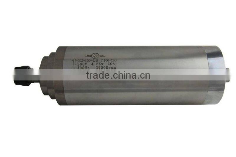 GDZ100-4.5(380V) Toauto 24000rpm 4.5kw electric spindle motor for woodworking machine