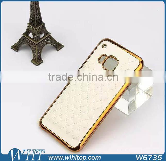 for HTC One M9 Case Hard Back Chromed Plastic Phone Accessories