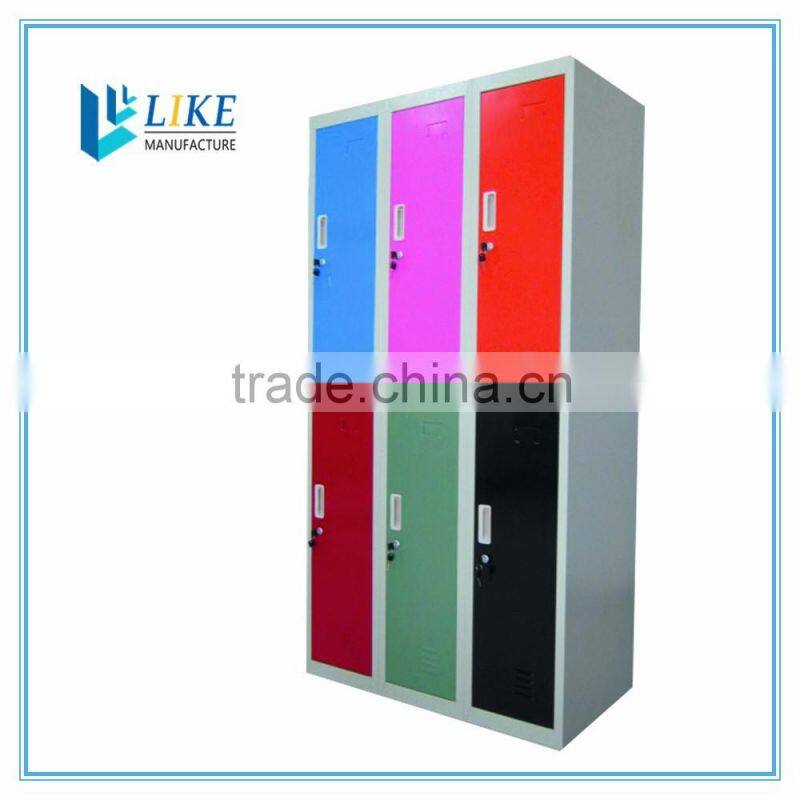 changing room locker 6 door steel locker wardrobe