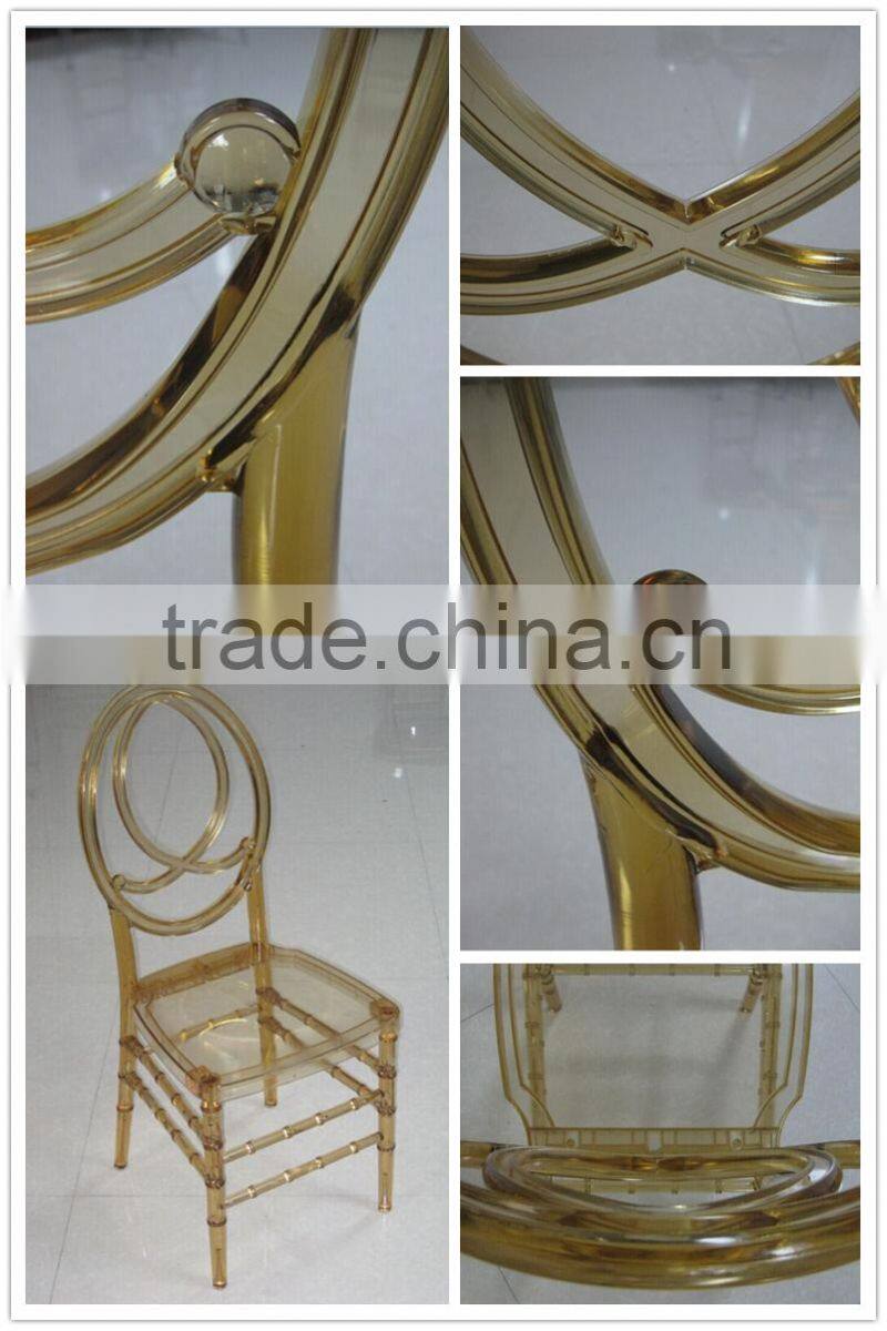 Silver Resin Wedding Phoenix Double C Chair