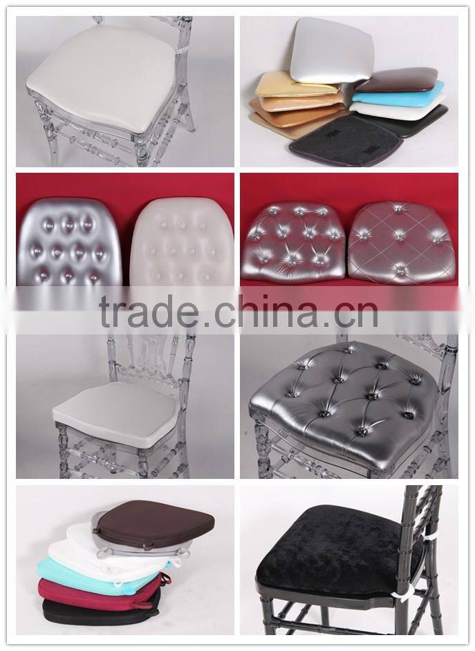 Silver Resin polycarbonate wedding dining banquet Royal chair