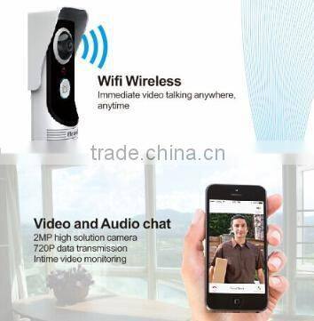 Full Duplex Audio Video Door Phone Door Bell Monitoring Outdoor Bell Wireless Smart IP doorbell