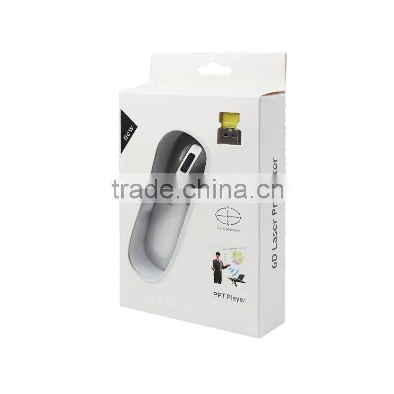 2.4 G wireless USB laser pointer beam mouse remote control for PPT presentation