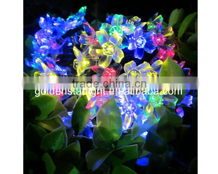 Christmas Festival Solar Powered 35 pcs Flower Shaped Garden Decorative Tree Light
