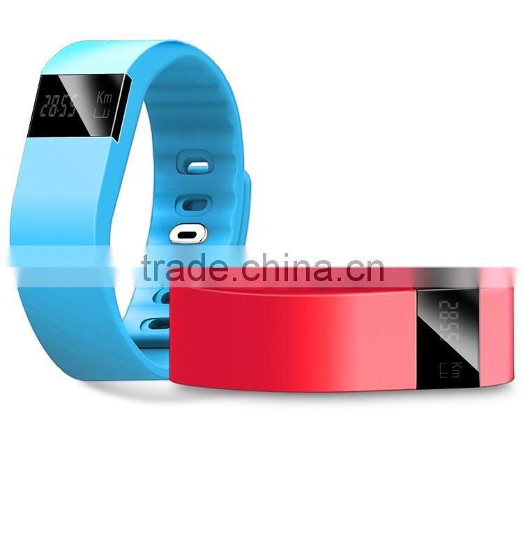 Classic design soft silicone material custom logo printing heart rate and health monitor smart bluetooth bracelet watch