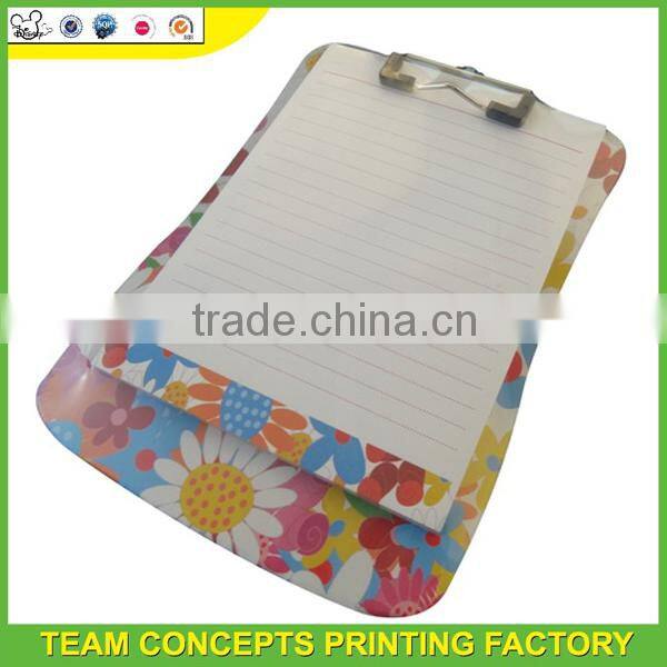 Hard board colorful a6 clipboard