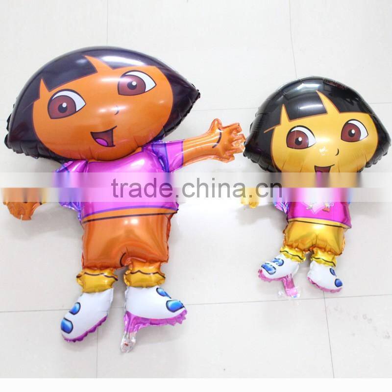 2016 Sale Party Supplies Single Foil Balloons Dora Balloons Cartoon Foil Helium